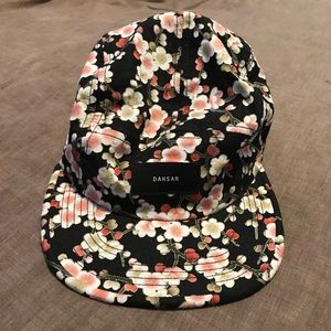 Floral Five Panel Hat - never worn